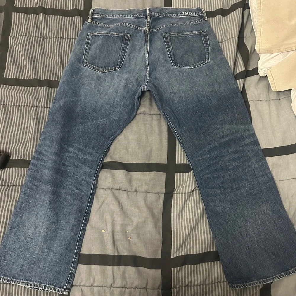 Gap 1969 Mens Loose Fit Denim Jeans 34x30